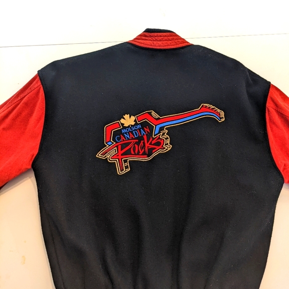 Vintage Molson Def Leppard Bomber Jacket - Picture 1 of 5